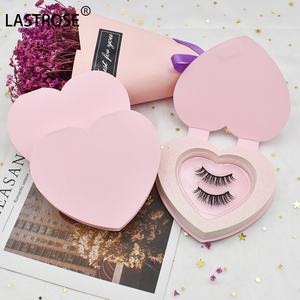 Caja de pestañas de lujo al por mayor para el día de San Valentín OEM embalaje de pestañas en forma de corazón, caja de embalaje de pestañas de visón 3D - Product Image 1