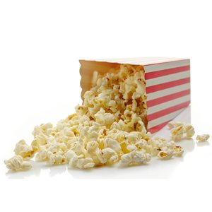 Scatola Pieghevole per <span class=keywords><strong>Popcorn</strong></span> a Righe Rosse e Bianche, Contenitore Monouso per Snack - Product Image 3