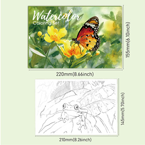 Set di 16 Fogli per Pittura a Freddo, Carta per Acquerello 100% Cotone, Blocco per <span class=keywords><strong>Colorare</strong></span> ad Acquerello per Adulti, Principianti, Artisti - Product Image 5