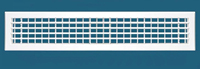 Grille d'aération réglable à double déflection en ABS 900x200mm pour plafond de système CVC (hôtels, bureaux, magasins, maisons)