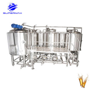 Микро-пивоваренное оборудование, 1000 л, полуавтоматическое управление ПЛК, высокопроизводительное оборудование, насос для пивоварения, моторный ферментационные резервуары - Product Image 2