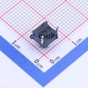 ST-1102-7 Tactile Switch Through hole Component (THT)-4P,6x6mm Switch Single Pole Single Throw Round Button 2.6N Through Hole - Product Image 2