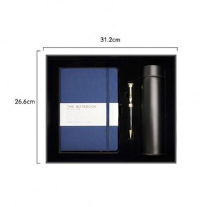 Promotion Custom Design Luxury Package PU Leather Notebook Gift Box <b>Journal</b> A5 Writing Notebook Gift Set for Business - Product Image 5
