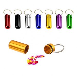 Boîte à pilules étanche en aluminium 17*48mm, étui pour médicaments, conteneur porte-clés - Product Image 2