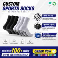 Chaussettes de football de football courtes antidérapantes personnalisées de haute qualité pour hommes tricotées avec logo sur la manchette pour les sports d'automne avec motif imprimé
