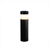 Lampadaire de jardin minimaliste en aluminium moulé sous pression noir, IP65, LED, pour allée de jardin, extérieur, garantie 3 ans, Ra70 CRI