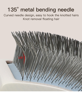 Portable en bois doux chat peignes chien cheveux toilettage <span class=keywords><strong>slicker</strong></span> brosse pour animaux de compagnie - Product Image 4