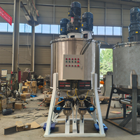 Cuve de mélange en acier inoxydable pour ligne de traitement de liquides, mélangeur de liquides à grande vitesse, cuve de mélange résistante à la corrosion