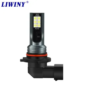 Liwiny 12v Dc H7 12led 2835汽车前照灯雾灯Drl灯泡日间行车灯发光二极管灯泡雾灯汽车发光二极管雾灯H7