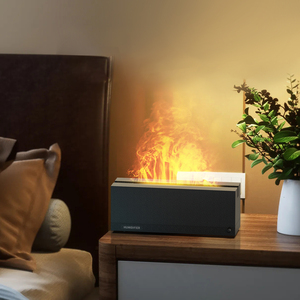 7 Colors Aromatherapy Flame Simulated Air Humidifier Portable USB Essential <b>Oil</b> <b>Diffuser</b> Plastic Household Xmas Gift - Product Image 6