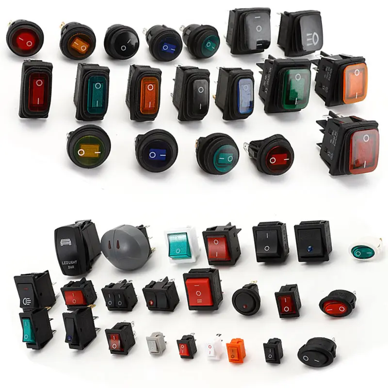 Rocker Switch 2/3/4/6 Pin ON-OFF ON-OFF-ON 2/3 Position Boat Switch for Children Ride On Toy Cars