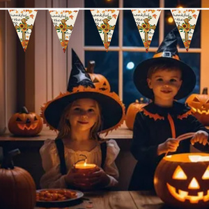 Цифровая печать 14*21 см, треугольный флаг благодарения, Ретро стиль, напечатанный во дворе, вечеринка, создание атмосферы - Product Image 5