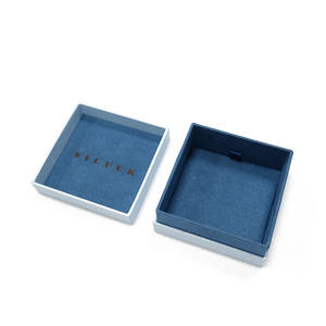 Vente en gros boîte d'emballage de bijoux en papier de luxe personnalisée bracelet boucles d'oreilles collier bague boîte à bijoux - Product Image 2