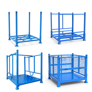Có thể gập lại demountable kim loại xếp chồng giá cho kho công nghiệp lưu trữ Stackable Kệ công nghiệp - Product Image 6
