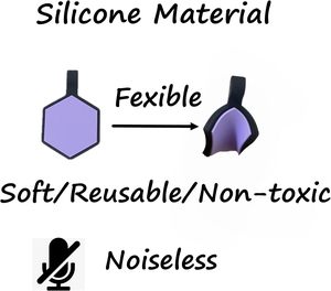 Hot-bán gốc im lặng hình lục giác hình dạng Silicone Pet tag, modifiable ID Dog thẻ với đôi trống bên để khắc - Product Image 4