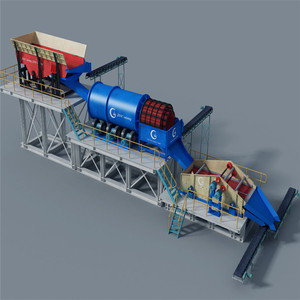シエラレオネ粘土洗浄選鉱金鉱石およびダイヤモンドトロメル洗浄プラント - Product Image 4
