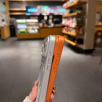 Étui de chargement sans fil antichoc magnétique en PC gaufré, design professionnel tendance, pour iPhone 17 16 15 14 13 12 11 Pro Max