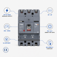 Disjoncteur à boîtier moulé H3+ P160M AC MCCB 3P 4P 63A 50kA à déclenchement réglable IEC 60947-2 Certifié CE CB