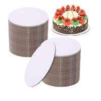 Tableros para pasteles de 10 pulgadas, redondos dorados, a prueba de grasa, cartón desechable, redondos para pasteles, bandeja Base circular para Pizza, tarta, decoración para hornear