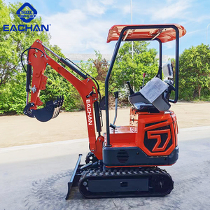Gran potencia, microexcavadora de 1,2 toneladas, CE EPA, diésel, totalmente hidráulica, pequeña excavadora, sitio de construcción, miniexcavadora con cubo - Product Image 2