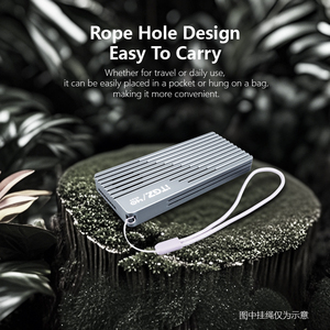 Boîtier externe pour SSD M.2 NVMe ITGZ <span class=keywords><strong>Thunderbolt</strong></span> 4/<span class=keywords><strong>3</strong></span> en aluminium, 40 Gbps, port USB 4.0 Type-C, ventilateur de refroidissement complet, <span class=keywords><strong>disque</strong></span> <span class=keywords><strong>dur</strong></span> - Product Image 4