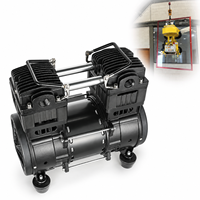 Pompe à piston en aluminium sans huile 210L/min 220V, personnalisable OEM pour équipement d'automatisation de ventouses de serrage sous vide CNC