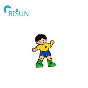 Fabricación de metal brasileño recuerdo personalizado Brasil país bandera mapa Pin insignia personalizado brasileño Brasil solapa Pin - Product Image 5