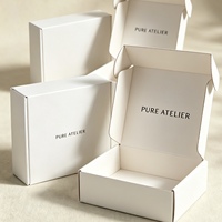 Boîte d'expédition personnalisée imprimée avec nœud, dégradé rose-violet, rigide, pour bibelots, cartes d'idoles, cadeaux et papier