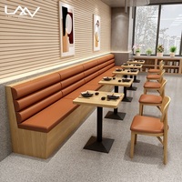Ensemble de meubles de restaurant sur mesure de qualité supérieure en gros, chaises en bois, tables, canapé, ensemble de salle à manger de restaurant, table et chaises