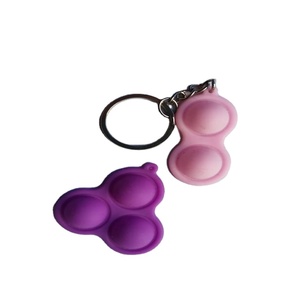 Nuevo caliente 3cm Mini Stress Reliever Mini silicona Push Pop burbuja sensorial llavero conjunto hoyuelo <span class=keywords><strong>Fidget</strong></span> Juguetes - Product Image 1