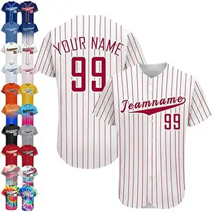 2024 Printing Baseball Softball Wear Jerseys Custom Team Name Logo