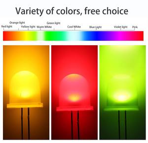 F12/12mm đầu tròn màu đỏ tóc đỏ ánh sáng màu xanh lá cây màu vàng màu xanh cam trắng <span class=keywords><strong>LED</strong></span> hạt ánh sáng - Product Image 6