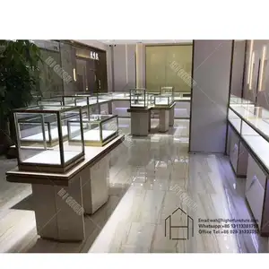 Customized Jewelry Display Cabinet Showcase Jewellery Store Design Jewelry Shop Furniture For Jewelry Store And Counter