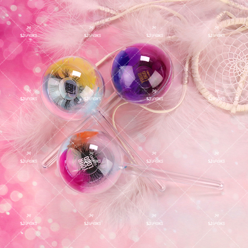 เคสใส่ขนตาปลอมทรงกลม