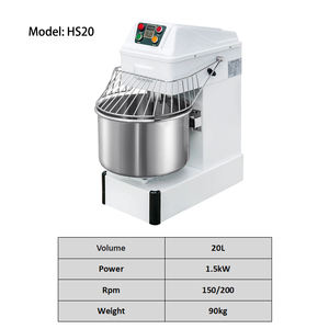 Impastatrice commerciale, impastatrice a doppia velocità verticale completamente automatica per pasta di pane per <span class=keywords><strong>Pizza</strong></span> di grande capacità di miscelazione - Product Image 4