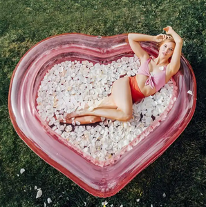 Piscina inflable de Pvc con forma de corazón Rosa B02 para mujeres que juegan con agua en el jardín <span class=keywords><strong>cuando</strong></span> se acerca el verano - Product Image 5