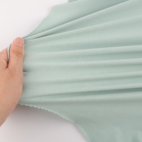 Tela de Punto Interlock Elástica de Poliéster y Spandex Cepillada de Doble Cara Súper Suave, Ligera, para Ropa Deportiva de Yoga para Niñas, Suministro de Fábrica