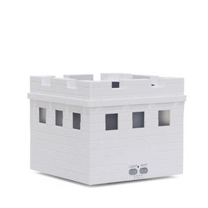 เครื่องเพิ่มความชื้นในอากาศ Beacon Tower ขนาด 0.5 ลิตร พร้อมไฟ LED รูปเปลวไฟ สำหรับบ้าน สำนักงาน เครื่องกระจายกลิ่นหอม เครื่องเพิ่มความชื้นในอากาศแบบตกแต่ง - Product Image 1