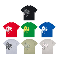 T-shirt décontracté ample à manches courtes avec logo imprimé classique Central Cee de la marque de mode américaine Synaa