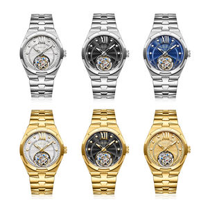 Reloj Mecánico Automático Premium para Hombre, Acero Inoxidable, Resistente al Agua, Correa de Cuero Casual de Silicona, Alta Gama, <span class=keywords><strong>Vacheron</strong></span> Top - Product Image 2