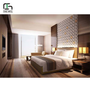 Oem के थोक फैक्टरी 5 सितारों Melamine मलेशिया आधुनिक होटल बेडरूम फर्नीचर - Product Image 3