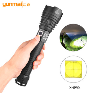 XHP90 High Power <b>Flashlight</b> Type C Charging With Display Zoom LED <b>Torch</b> Rechargeable Battery White Light P70 Model - Product Image 4