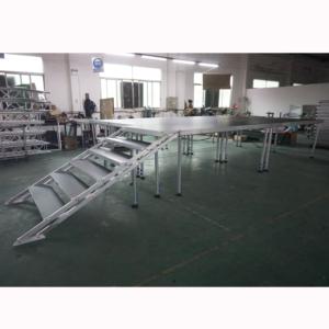 Scène extérieure moderne en bois et aluminium de 4x4 pieds pour DJ - Product Image 2