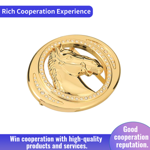 Hebilla de Cinturón de Metal de Aleación de 68 mm con Forma Personalizada, Grabada en Oro - Product Image 5