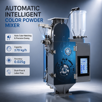 Mélangeur de poudre plastique conique à double vis en acier inoxydable entièrement automatique 70 kg/h, machine doseuse de pigments de précision pour