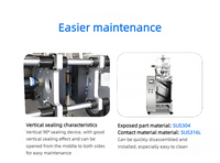 Machine automatique de remplissage, scellage et découpe de film haute précision pour sachets de forme irrégulière à quatre soudures latérales et à une seule voie, pour pâtes alimentaires