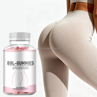 Complexe de Vitamine E 100% Naturelle et de Vinaigre de Cidre de Pomme, 60 Gummies, Complément Alimentaire Beauté pour Adultes, pour les Hanches de Pêche