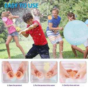 Palloncini d'Acqua in Silicone Ricaricabili <span class=keywords><strong>a</strong></span> Riempimento Rapido e Autosigillanti per Bambini, Giochi Estivi all'Aperto e Piscina - Product Image 6