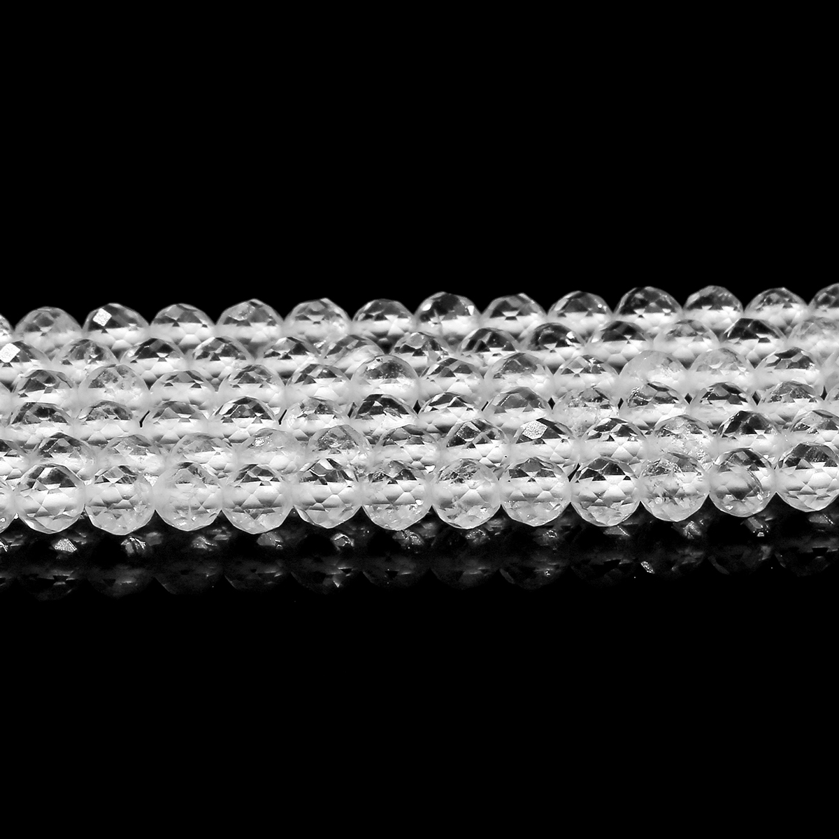 JD GEMS Wholesale 2/3/4mm Micro Faceted Natural Gemstone Beads Loose Stone Beads Ideal for DIY Bracelet Necklace Making