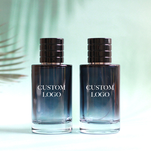 Botellas de Perfume de Vidrio Vacías de Alta Calidad OEM, Color Azul Degradado, 30ml 50ml 100ml, con Tapa Magnética - Product Image 4